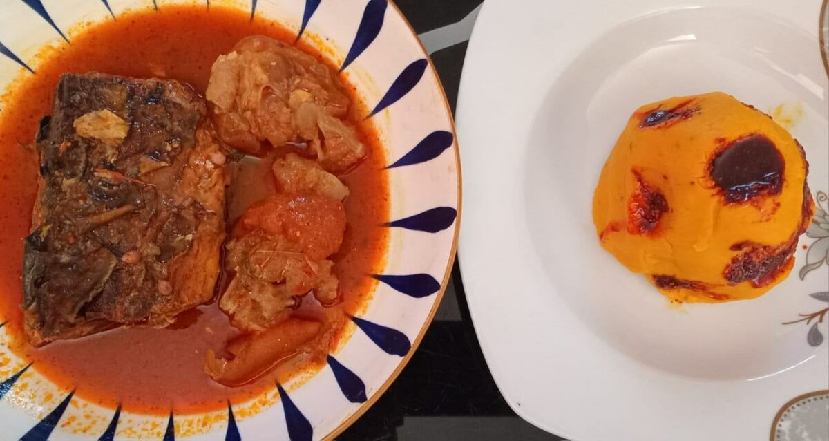 foufou sauce avec poisson