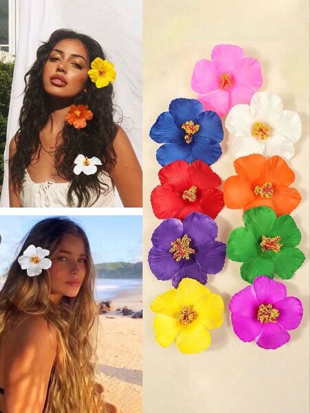 Fleurs de cheveux tropicales