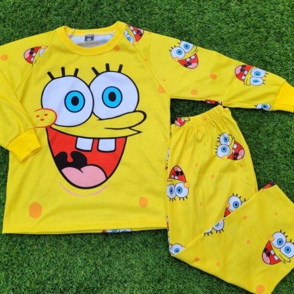 Long-sleeved pajamas for children.  Sizes 4 to 14.