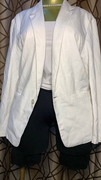 Blazer blanc élégant femme