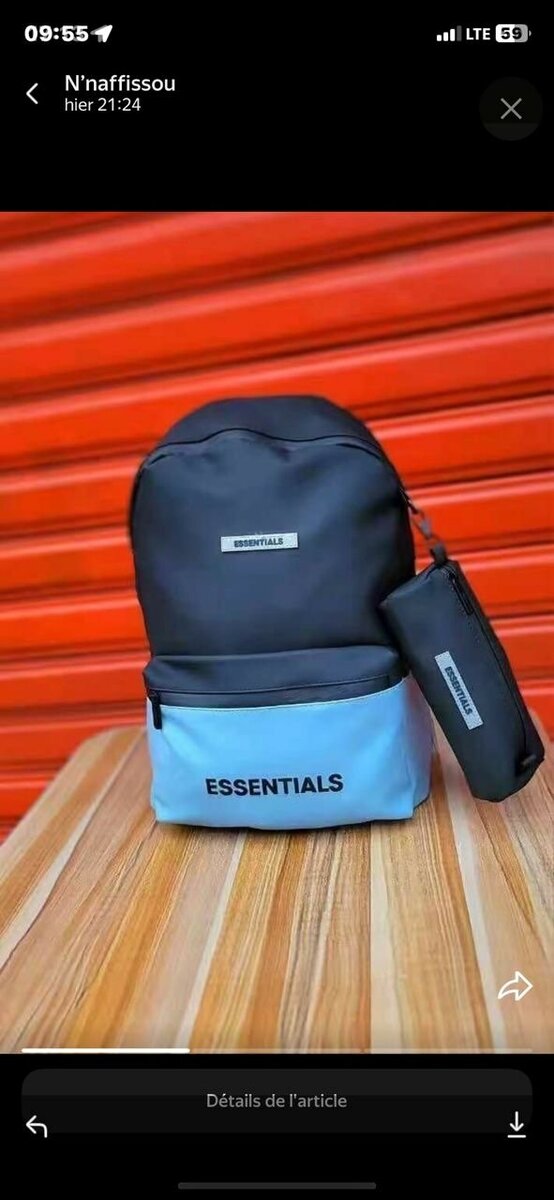 Sac à dos Essentials élégant