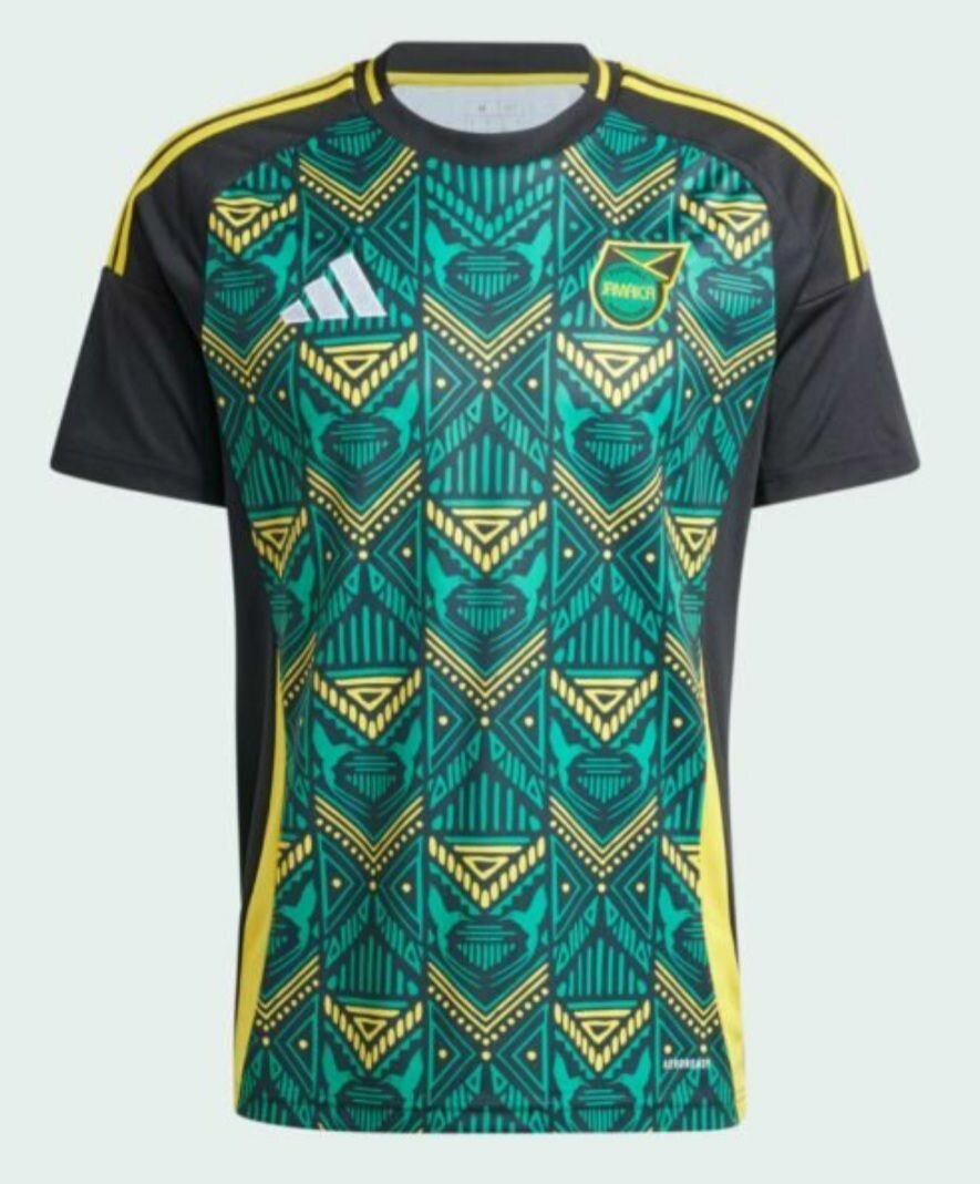 Maillot Jamaïque écussons en broderie version supporter