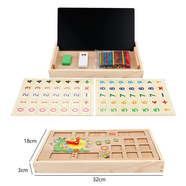 Tableau éducatif enfant bois