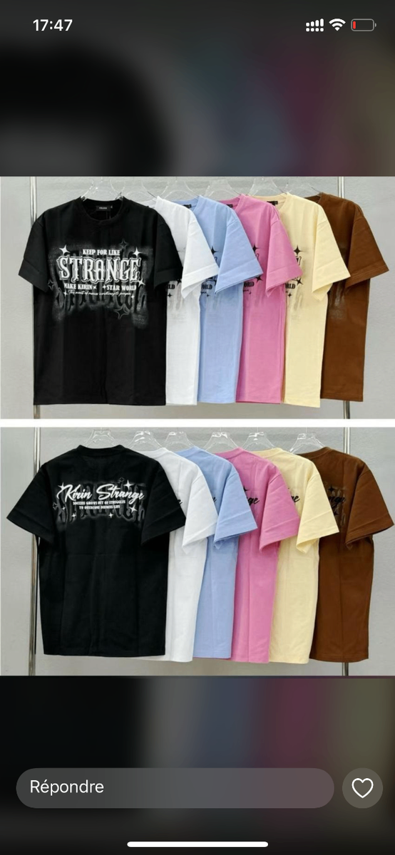 T-shirts Unisex Multicolores