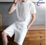 Ensemble T-shirt et Shorts Blanc Homme
