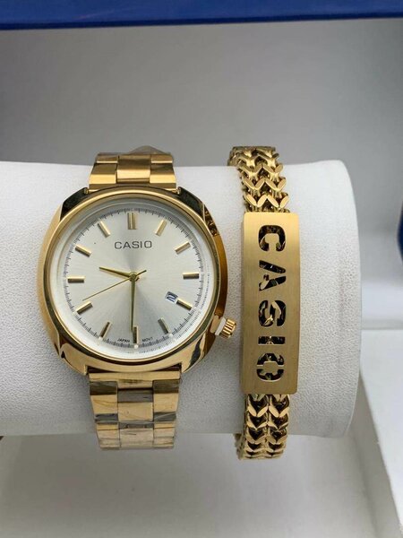 Casio chain watches with bracelet