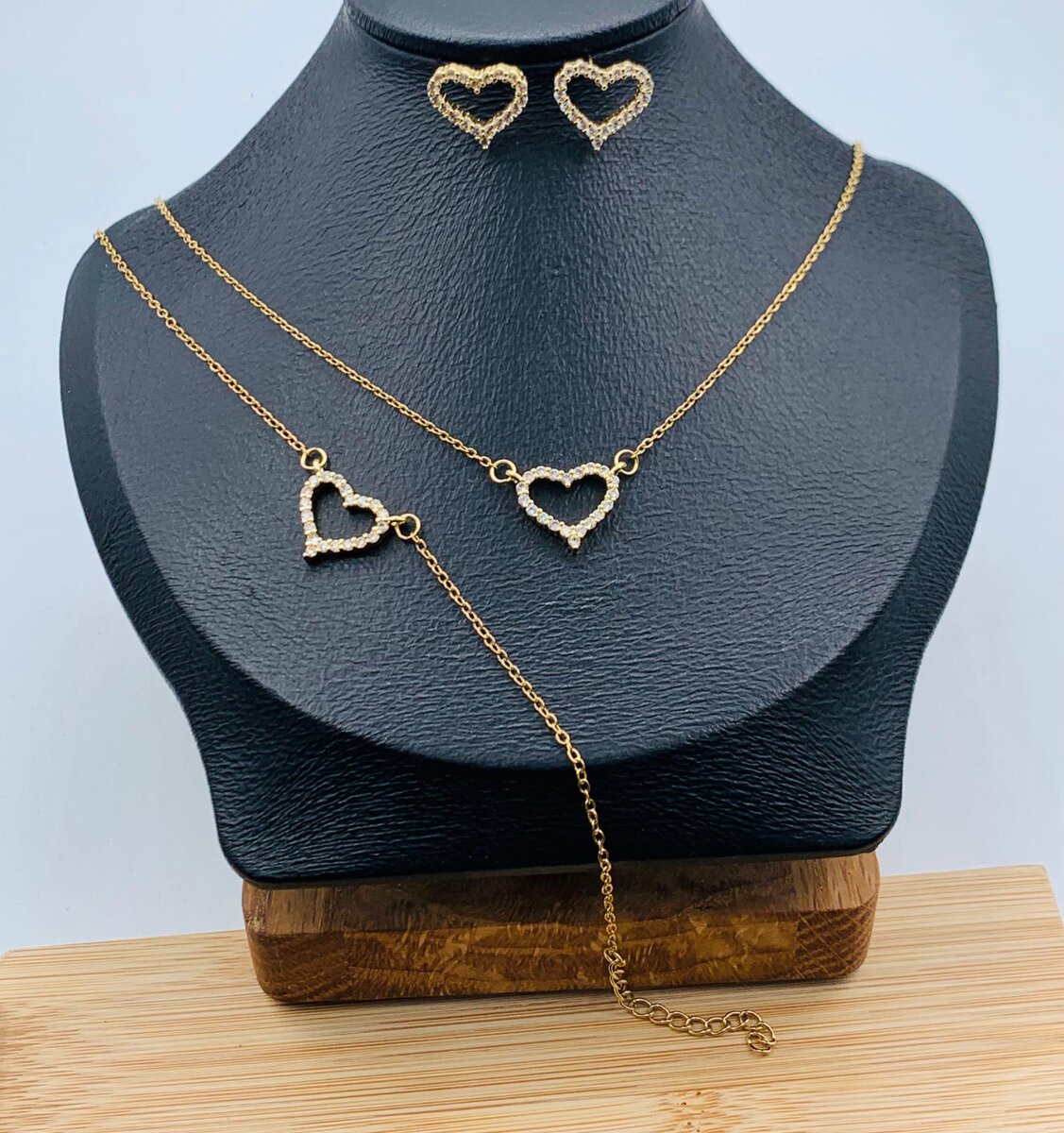 Heart jewellery set