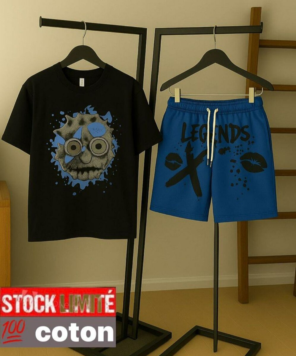 Ensemble tshirt+short en coton