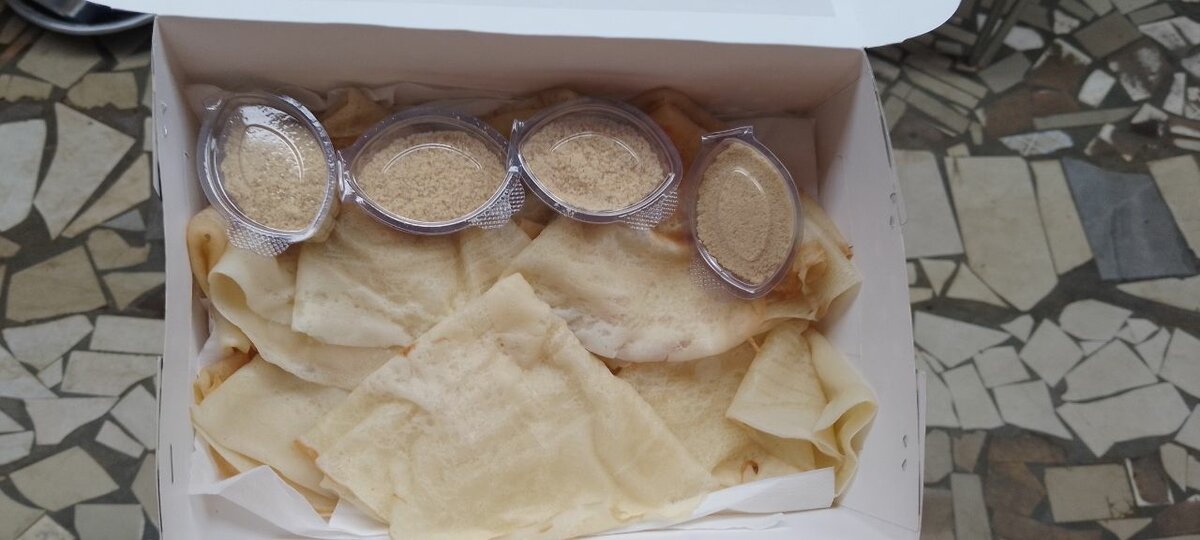 Crêpes fraîches en boîte