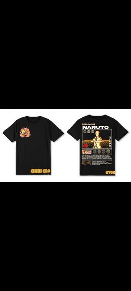 Tee shirt chibi closets x naruto uzumaki