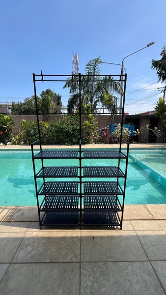 Porte-manteau hybride en silicone et en inox
