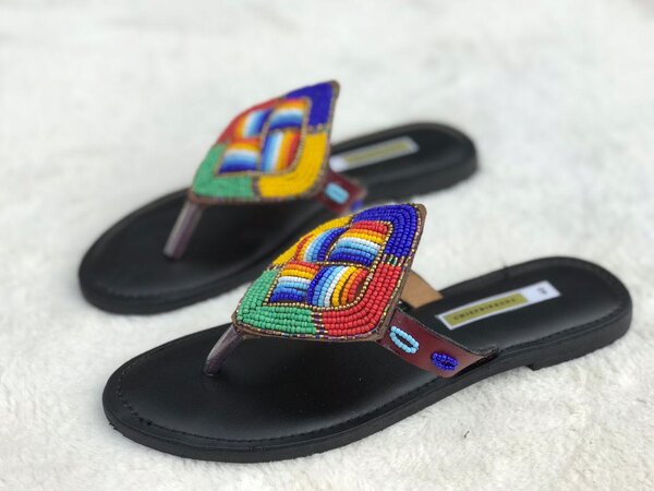 Beaded slippers