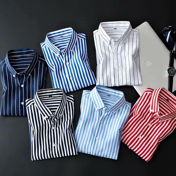 Chemise Rayée Homme Élégante