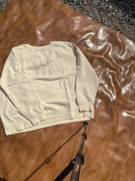 Deep cream sweater