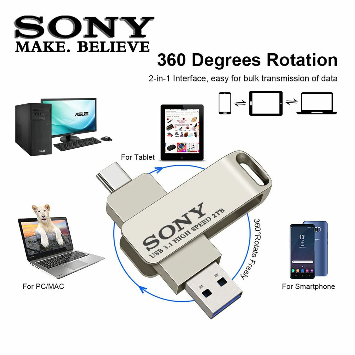 Clé USB 2 TB