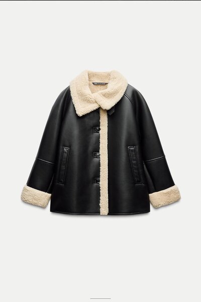 Zara НОВАЯ дубленка