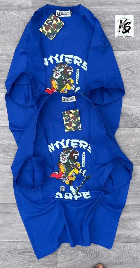 T-shirt imprimé bleu