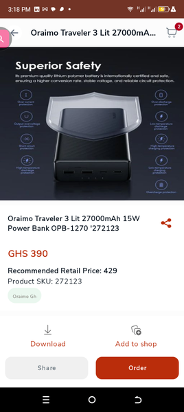 Oraimo powerbank
