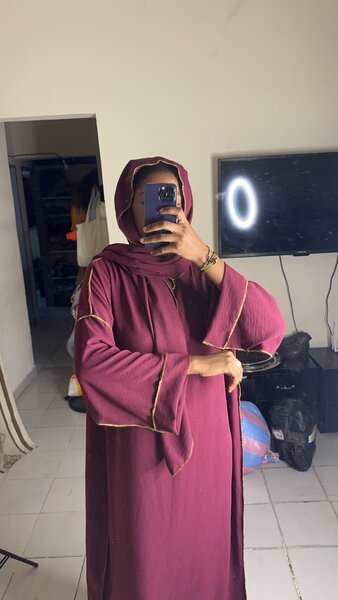 Boubou+voile dorée