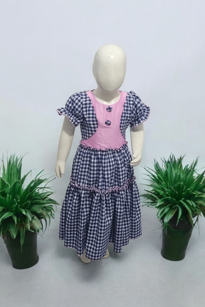 Robe à carreaux fille