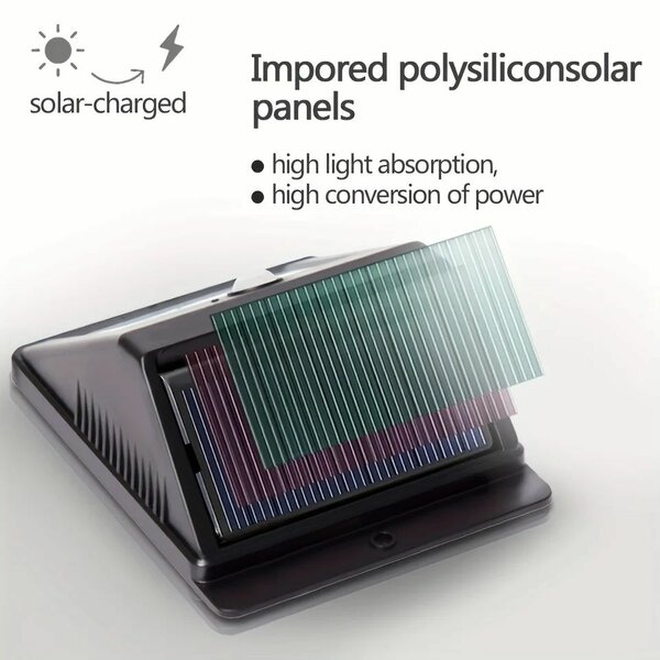 Lampe murale solaire à 20 LED avec détecteur de mouvement