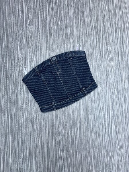 Denim bandeau top
