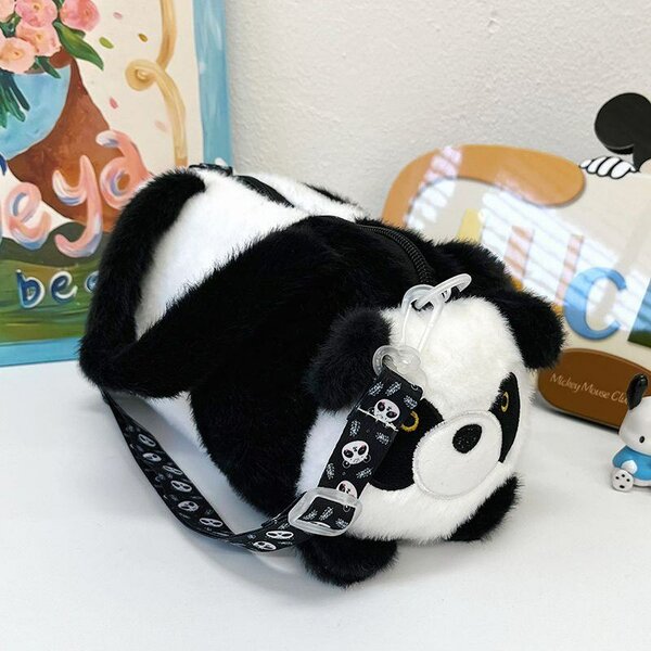 Sac bandoulière panda moelleux