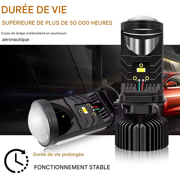 Ampoule laser H4 portée 150 m