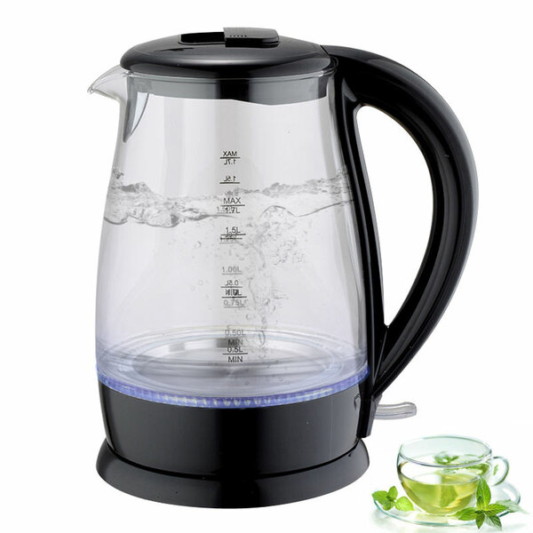 Bouilloire Électrique Inox et Verre
