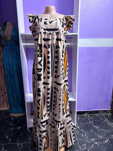 Robe longue ethnique élégante
