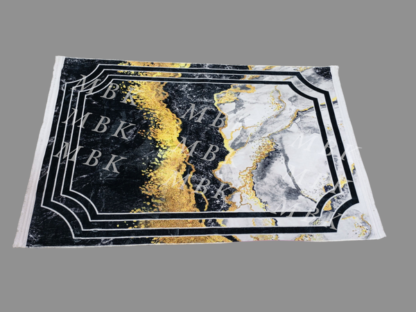 Tapis Décoratif Marbré Moderne