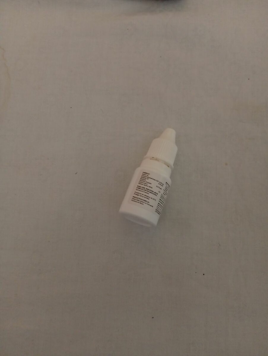Boite vide de goutte à goutte
