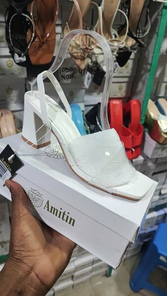 Talon dame blanc