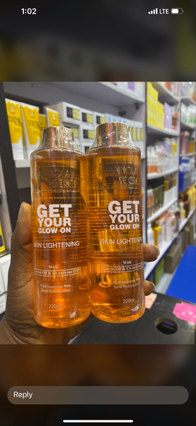 Lightning body oil