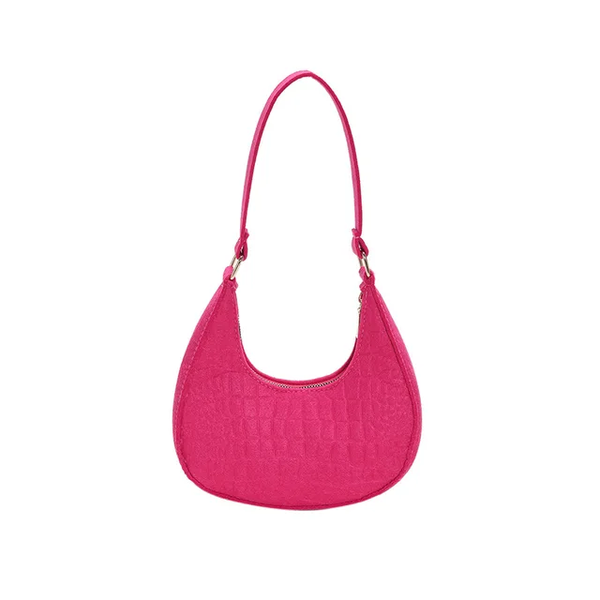 Sac à main en cuir rose élégant