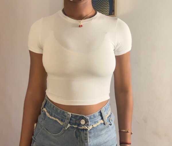 Lot de t-shirts courts tendance