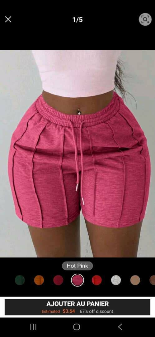 Shorts taille haute chic
