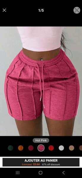 Shorts taille haute chic