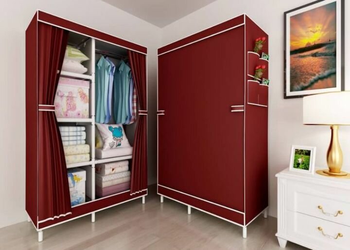 Wooden wardrobe