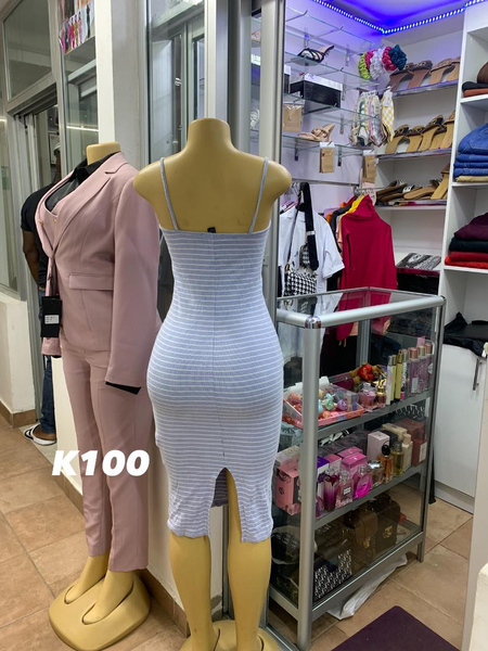 Tight striped dress