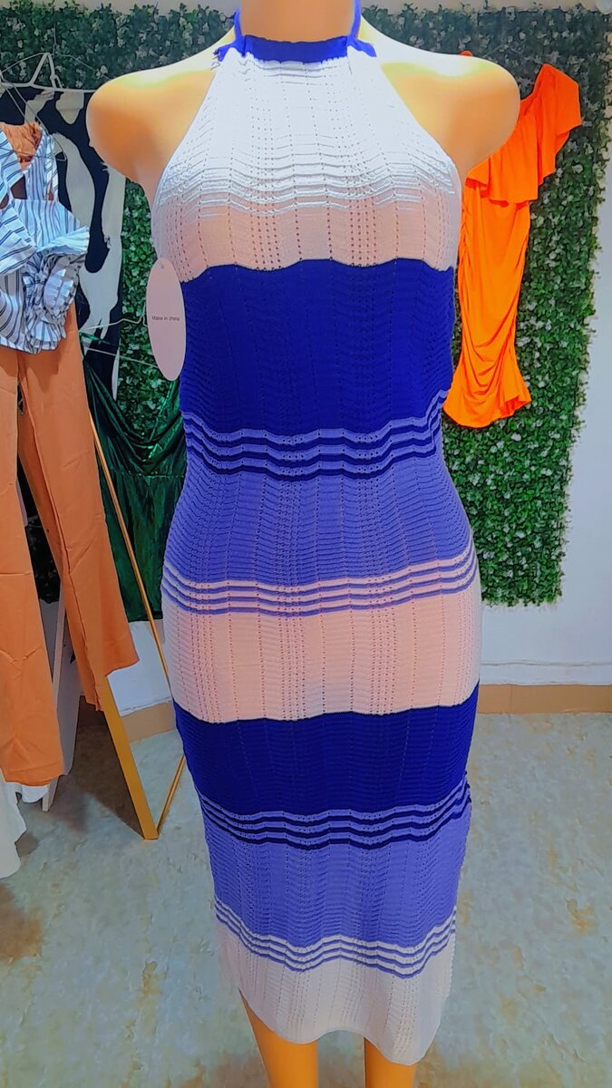 Robe d'été rayée