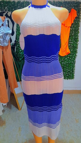 Robe d'été rayée