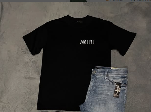 black t-shirt