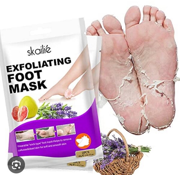 Exfoliating foot mask