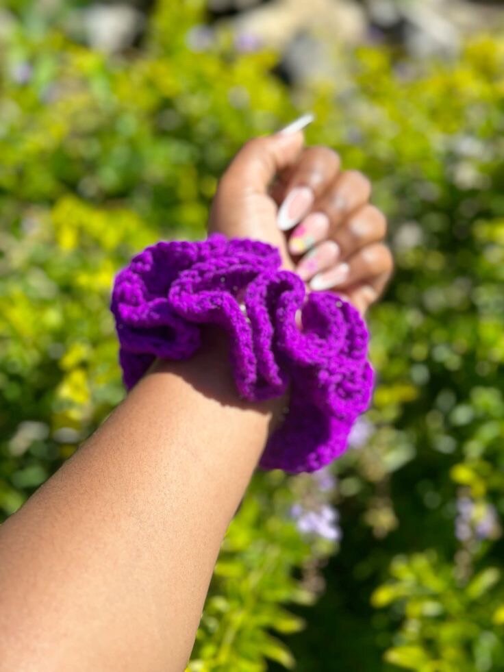 Schrunchie en laine