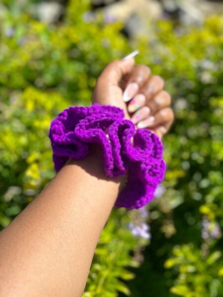 Schrunchie en laine