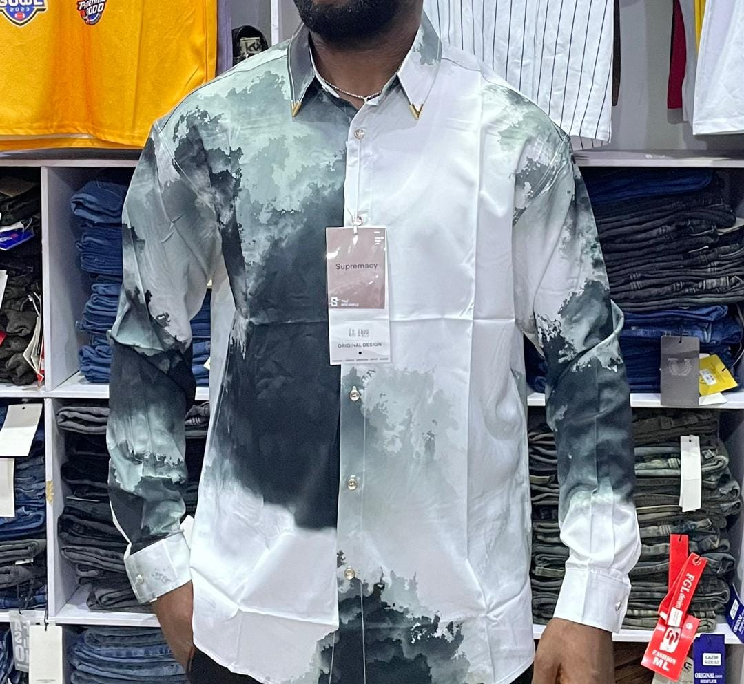 shirt gray and white