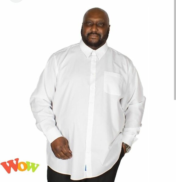 Men's Plus Size White Shirt