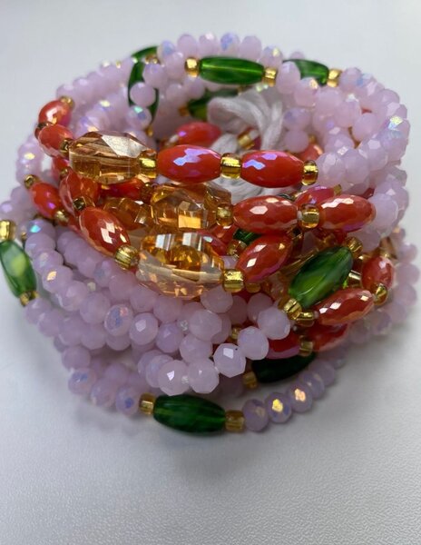 Crystal waist beads
