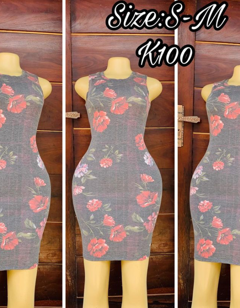 Robe gris rose 